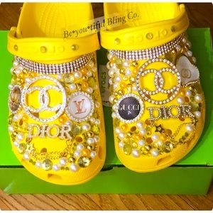 Custom made bling bedazzled crocs!